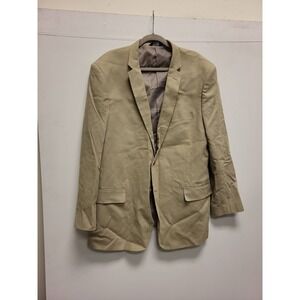 LINEAGE Milan New York Paris Beige Mens Blazer Jacket Size 50L Coat Sport